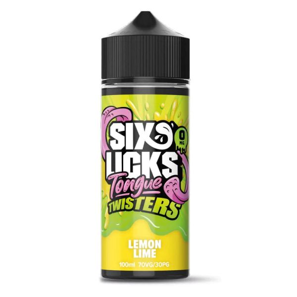 Six Licks - Tongue Twisters Lemon Lime - 100ml Shortfill