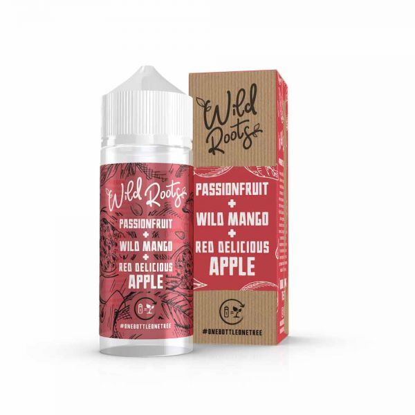 Wild Roots E-Liquid - Passionfruit + Wild Mango + Red Apple - 100ml Shortfill